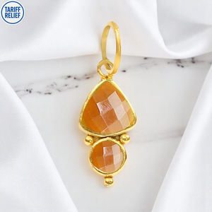 Nouvelle Arrivée En Argent Sterling Religieux Cornaline Trillion De Pierres Précieuses Fabrication De Bijoux Charme Offre Limitée En Vrac En Gros - Product Image 1