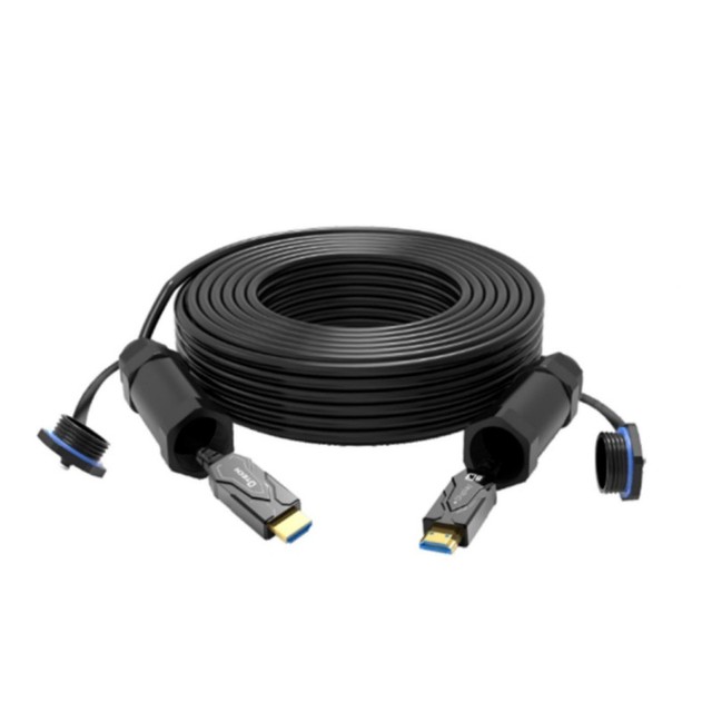 DTECH 4K 60Hz Optical High Speed Armored HDMI Engineering Cable With Waterproof Case 40m