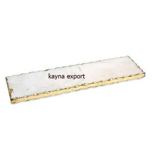 Nouveau plateau en métal plaqué or unique pour la maison et l'hôtel Plateaux de commande en gros décoratifs Prix des techniques artisanales - Product Image 6