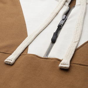 Meilleure vente personnalisé femmes Essentials sweat à capuche haute qualité demi fermeture éclair décontracté solide chaud hiver automne à capuche col avant Logo - Product Image 4