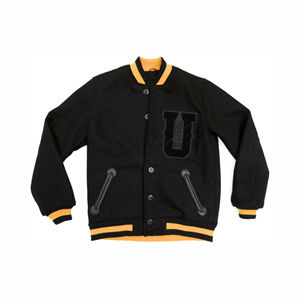 Customizable Men's Woolen Stand Collar College Baseball Jacket New Formal Style Varsity Jacket Good Coating Custom Logo - Product Image 5