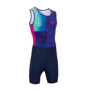 Traje de remo OEM para hombres y mujeres, ajuste de compresión, diseño de color personalizado, uniforme de remo sublimado - Product Image 2