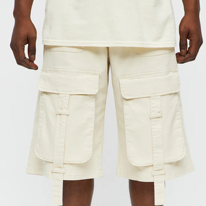 Shorts cargo pour hommes amples et surdimensionnés avec poche cargo, coupe classique, idéal pour un usage décontracté, respirant et confortable, prix de gros - Product Image 4