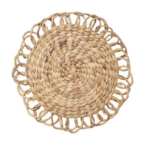 Handmade Modern Flower Water Hyacinth <b>Woven</b> Tablemat Set Rattan DHT HANDICRAFT VIETNAM Dining Room Charger Home <b>Coasters</b> Pad - Product Image 2