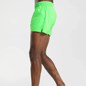 Venta directa de fábrica, pantalones cortos para correr para gimnasio para hombre, cintura elástica cómoda, pantalones cortos para correr de algodón 100% sólidos personalizados para hombre - Product Image 3