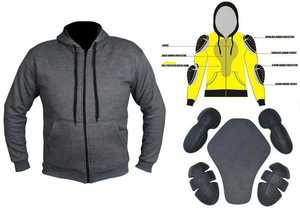 Sweat à capuche de moto de qualité supérieure, imperméable, coupe-vent, en polaire, certifié CE, pour les motards de rue, vêtements de sport de course blindés - Product Image 3