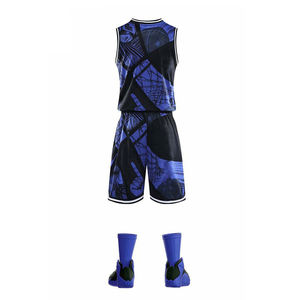 Vêtements de sport de haute qualité Oem conception d'impression de logo personnalisé en gros hommes vierges t-shirt de gymnastique simple gilet short maillot ensemble de costume de basket-ball - Product Image 6