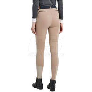 Jodhpur taille haute OEM et culotte pour femme pantalon d'équitation équestre avec patch au genou - Product Image 3