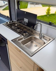 Hot Sale 4 Person Mini Camper Trailer 22.31FT off Road RV with Double <b>Bed</b> Kitchen Stainless Steel 2000kg Payload - Product Image 6