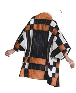 Chaqueta Acolchada Unisex Personalizada con Estampado Frontal en Relieve, Informal, con Parches, Transpirable, de Lona, con Capucha y Manga Larga, para Invierno - Product Image 1