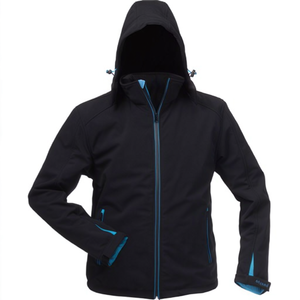 Winter ELYSEE Softshell <b>Raincoat</b> Black/Blue Uranos Design - Product Image 2