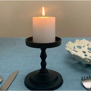 Bougeoir conique argenté en métal au design tendance pour la maison et la décoration de table de mariage - Product Image 6