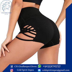 Venta caliente Mujeres Entrenamiento Yoga Shorts Sexy Retro Dolphin Shorts Scrunch Booty Gym Hot Pants - Product Image 4