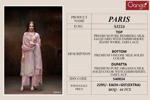 Premium Bemberg Silk Printed Salwar Kameez Collection Catálogo completo para ropa de fiesta Tarifa al por mayor Ropa india y pakistaní - Product Image 4