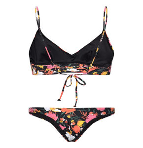 เซ็ตบิกินี่คอวีแขนกุดสำหรับผู้หญิงใส่ในฤดูร้อนพิมพ์ลายคลาสสิกผ้าสแปนเด็กซ์คุณภาพสูงผ้าโพลีเอสเตอร์ขายดี - Product Image 2
