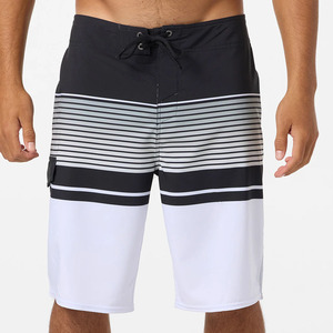 2026 Men's Eco-friendly Solid Pattern Boardshorts Vintage Streetwear Hot Shorts for Beach Surf & <b>Swimming</b> Comfortable Trunks - Product Image 2