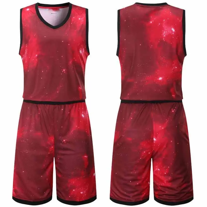 Nefes Polyester basketbol üniforması yeni şık tasarım spor giyim açık özel genç basketbolu basketbol üniforması