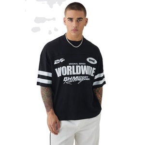 High Quality Vintage Heavyweight Printed Boxy Men's T-shirts Acid Wash Oversized <b>Tshirt</b> Custom Boxy t Shirt Men - Product Image 1