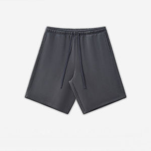 Short pour Homme Streetwear Logo Personnalisé Design Logo en Coton Brodé Short Gaufré pour Homme - Product Image 3