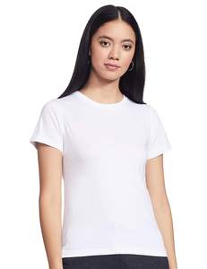 Camiseta de Jersey de Verano para Mujer, de Primera Calidad, Personalizada, Informal, Ajustada, Transpirable, con Estampado Sólido, OEM - Product Image 1
