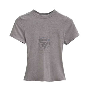 T-shirt oversize décontracté pour femme, col rond ample, épaules tombantes, imprimé lettres, manches courtes, grande taille, idéal pour l'été - Product Image 4