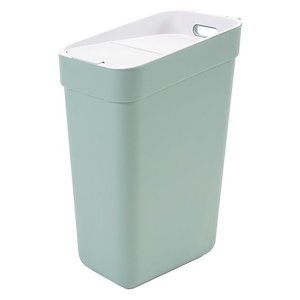 Ready Waste <b>Bin</b> 30L Green With <b>Lid</b> For Kitchen Bathroom Use - Product Image 1