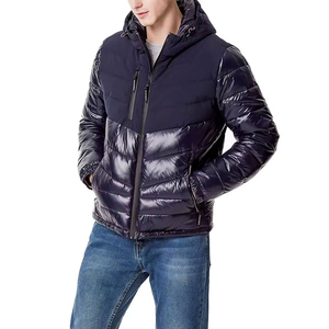 แจ็กเก็ตปลาปักเป้าผู้ชายสำหรับฤดูหนาวพร้อมโลโก้ด้านหน้ากันลมและระบายอากาศได้ดี - Product Image 2