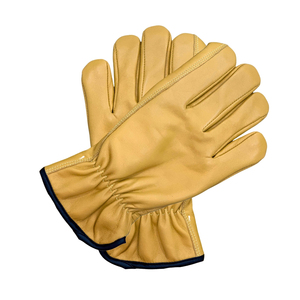 Guantes de conductor de invierno de cuero de oveja con pulgar trapezoidal y forro polar-Térmico Casual y uso diario Durable y flexible - Product Image 3