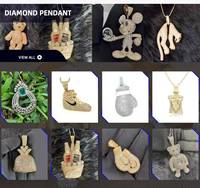 Luxuriöser 9K Gold Hasen-Anhänger mit Labor-Rubin und 8-9 Karat Labor-Diamanten-Pavé, Niedlicher Hasen-Schmuck für Kinder
