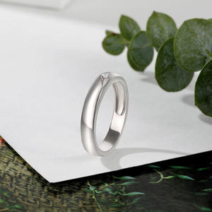 Jeulia Winged Sterling <b>Silver</b> Promise <b>Ring</b> for <b>Men</b> Rose Gold Plated with Zircon Adjustable Casual Engagement <b>Ring</b> - Product Image 5