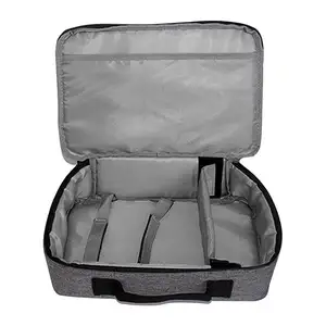 Microscope Medical Equipment Carrying Case Waterproof Handle Suitcase Type Travel Case 24X19 Cm Gray Bag