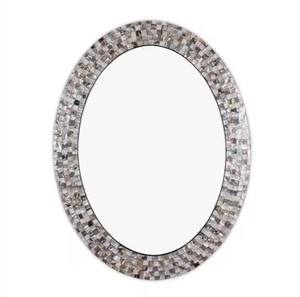 Marcos de Espejo Modernos de Nácar y Madera con Diseños Personalizados para Decoración de Paredes - Product Image 2