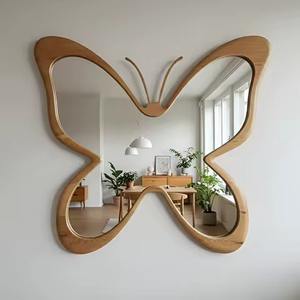 Miroir mural vintage en bois massif Miroir mural grand classique esthétique Art Décor Anniversaire - Product Image 2