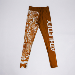 Fabriqué en usine en gros Trendy Vibrant Designs Taille élastique Leggings de yoga taille moyenne confortables avec une flexibilité d'étirement maximale - Product Image 1