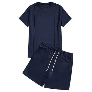 Ensemble 2 pièces t-shirt et short pour hommes, imprimé graphique, personnalisé, été, vêtements pour hommes, grande taille - Product Image 1