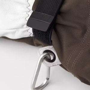 Outdoor <b>Waterproof</b> Windproof Full Finger Ski <b>Gloves</b> with Adjustable Wrist Strap Leather Custom Logo for <b>Men</b> Snowboarding - Product Image 2