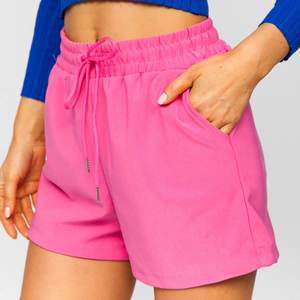 Shorts de sport décontractés d'été pour hommes en molleton épais uni avec élasthanne/polyester, taille mi-haute, pour la course et la gym, vente en gros - Product Image 6