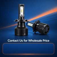 Ampoule de phare LED H4 H7 H11 45800LM 9005 9012 IP68 Dissipateur thermique en aluminium Plug & Play Kit voiture Blanc 6000K Universel