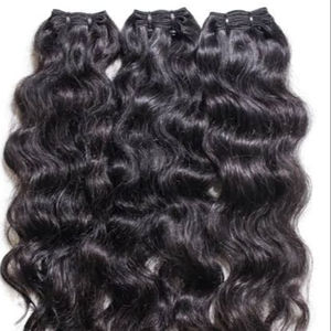 FORFAITS DE CHEVEUX HUMAINS COULEUR NATURELLE ONDULÉS À LA MAIN - Product Image 1