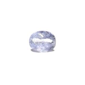Saphir bleu facetté, pierre précieuse naturelle, 3 carats, avec traitement thermique, taille 10 mm et hauteur 8 mm - Product Image 1