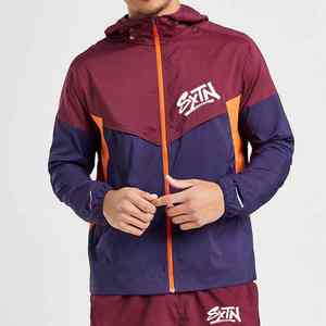 2024ชุดวอร์มผ้าฝ้ายสำหรับใส่ได้ทั้งชายและหญิงชุดออกกำลังกายสีพื้นกันน้ำน้ำหนักเบาชุดวิ่งออกกำลังกายโลโก้ได้ตามต้องการ - Product Image 1