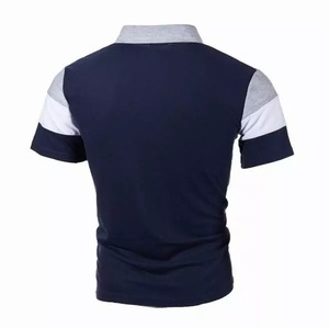 Approvisionnement d'usine 240gsm hommes polo polyester coton mélange durable séchage rapide sport polo de golf en gros en vrac impression personnalisée - Product Image 4