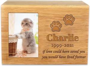 ODB Personalized Cremation Urns for <b>Ashes</b> Pet Memorial Keepsake Photo Box Cremation , Wood Keepsake for <b>Dogs</b> <b>Ashes</b> - Product Image 6