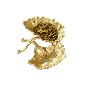 Plateau à feuilles décoratif avec plateau à feuilles à dessert de la plus grande qualité Plateau à feuilles en aluminium Plateau de service pour accessoires d'hôtel - Product Image 6