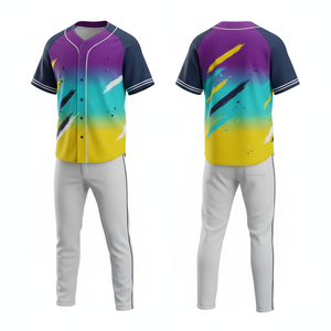 Uniforme de Béisbol de Nuevo Diseño 2026, Ligero, 100% Poliéster, Transpirable, Cuello en V, Nombre y Número del Equipo Personalizados, Venta al por Mayor - Product Image 1