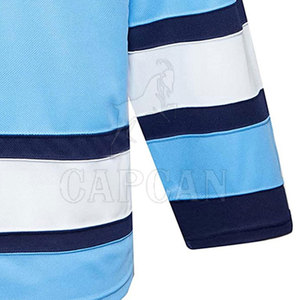 Maillot de hockey sur glace professionnel sur mesure avec logo personnalisé, respirant, séchage rapide, 100% polyester, manches longues pour le hockey sur glace - Product Image 5