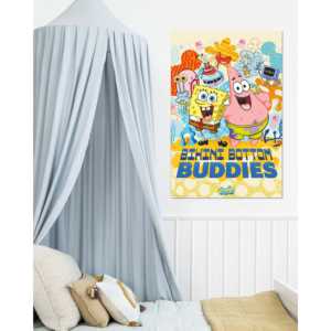 Affiche murale moderne de Bob l'éponge, design Bikini Bottom Buddies - Product Image 1