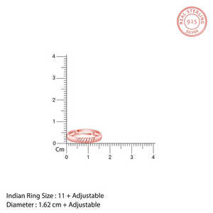 แหวนเชือกสีโรสโกลด์สไตล์วินเทจแหวนตราสัญลักษณ์สีเหลืองทองมีหมายเลขโรเดียมและแหวนเปิดชุบทอง - Product Image 6