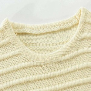 Vente en gros de vêtements pour hommes Meilleures ventes Tricots Chandails pour hommes Conception personnalisée OEM Col rond Coton tricoté Hiver Couleur contrastée - Product Image 4