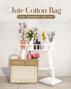 Bolsas de transporte con mango de yute bordado personalizado al por mayor de primera calidad, cierre de cremallera, Asa de cinta, compras de lujo, marca de moda Boutique - Product Image 3